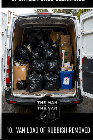 Van load of rubbish removed